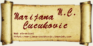 Marijana Čučuković vizit kartica